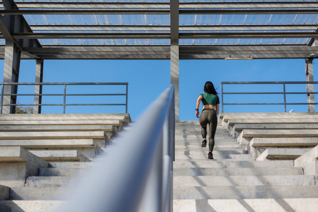 Rising Athletic Ambition: Stadium Stairs